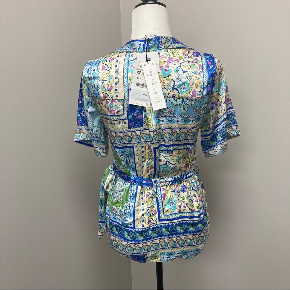 NWT Zara satin blouse - Picture 6 of 8